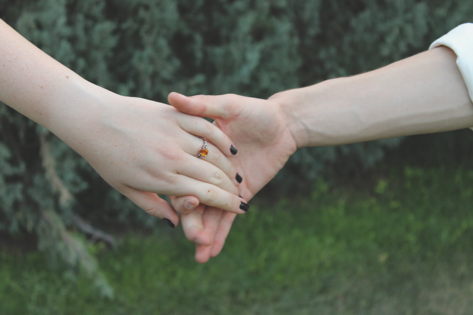 Engagement photo of Micah and Anjali