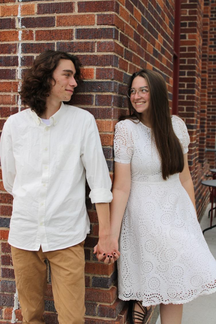 Engagement photo of Micah and Anjali