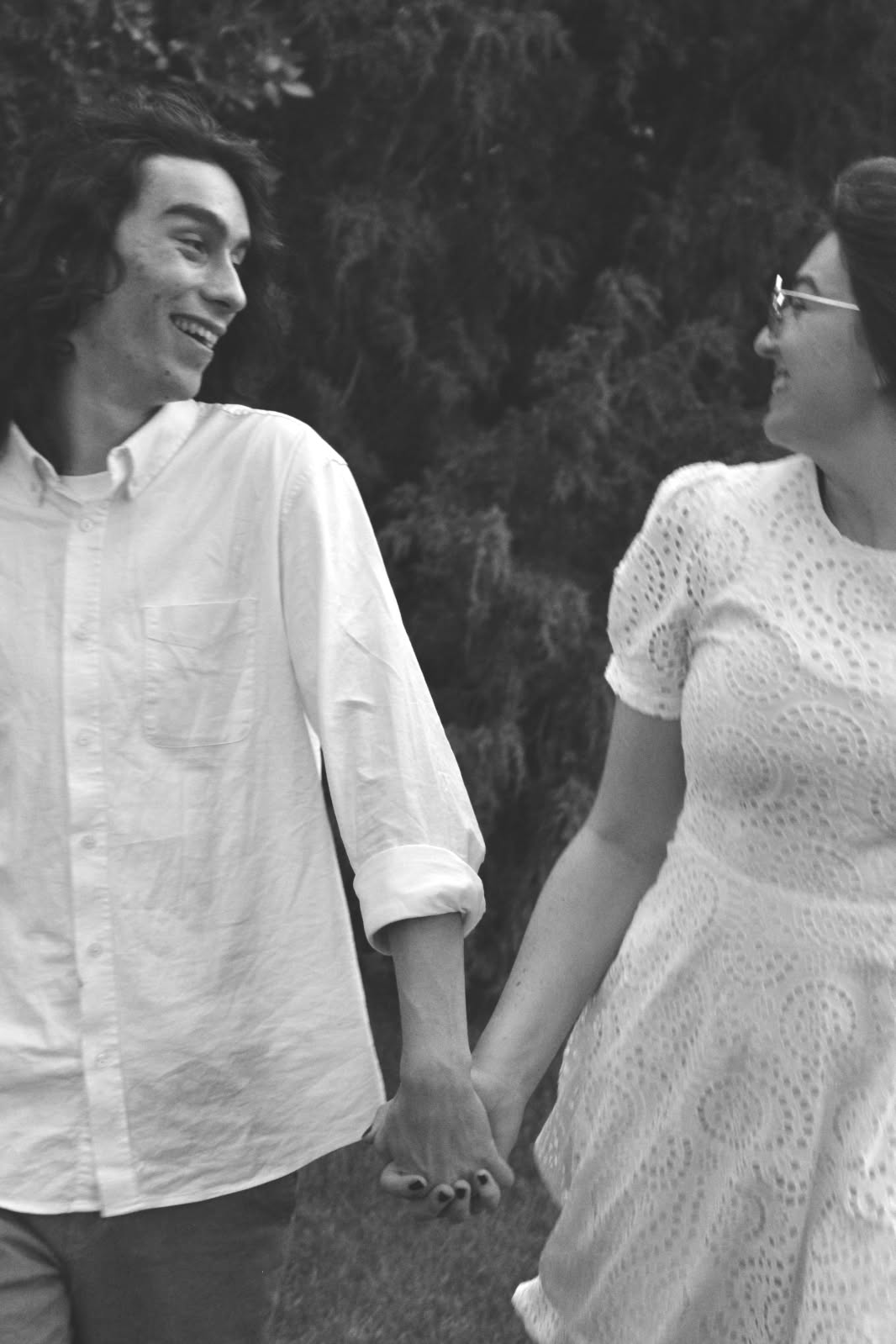 Engagement photo of Micah and Anjali
